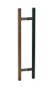 Saunatürgriff ZR30 L1200 Edelstahl schwarz / Holz Wenge