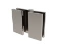 Glastürband 80 180° Glas/Glas nickel matt