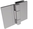 Glastürband 80 180° Glas/Wand nickel matt
