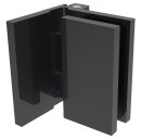 Sauna Glastürband 81 90° Glas/Wand schwarz matt