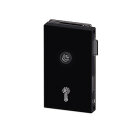 Glastürschloss Office-Q PZ SF 8/10 Edelstahl schwarz