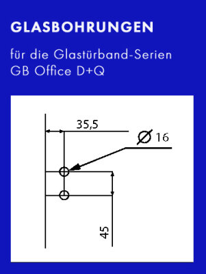 Glastürband Office Q umbragrau