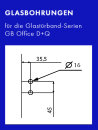 Glastürband Office Q umbragrau