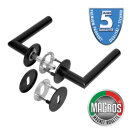 Türbeschlag Ferrara Flat Round schwarz matt