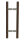 Saunatürgriff ZR30 L500 Holz Wenge