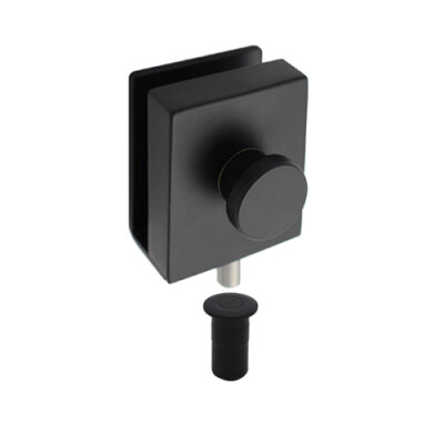 Glastür Feststelladapter DK/BH Edelstahl schwarz
